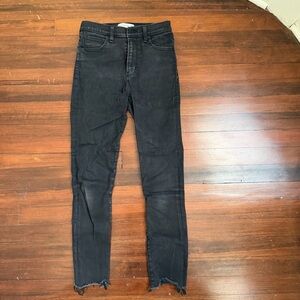 A&F Super Skinny Ankle Jeans High Rise